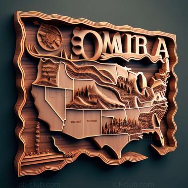 3D модель Омаха в США (STL)